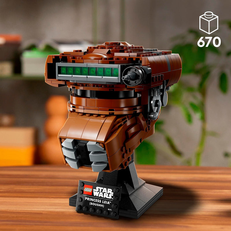 Afbeelding laden in galerijviewer, Lego star wars - prinses leia (boushh) helm constructiespeelgoed (75351)
