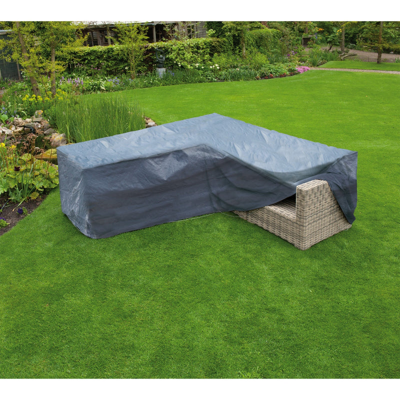 Load image into Gallery viewer, Nature Tuinmeubelafdekhoes voor loungeset L-vorm
