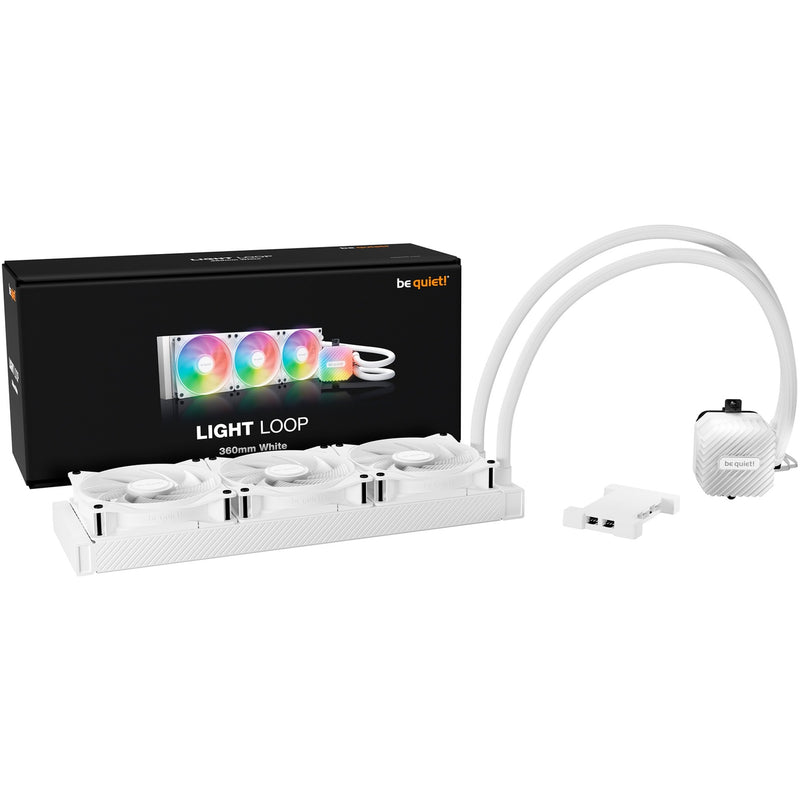 Load image into Gallery viewer, Be quiet! light loop 360 argb waterkoeling (wit, 4-pins pwm fan-connector)
