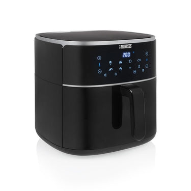 Princess 182254 digitale airfryer 8l heteluchtfriteuse (zwart, 8 liter | hetelucht | verstelbaar airfryerrek | bpa-vrij)