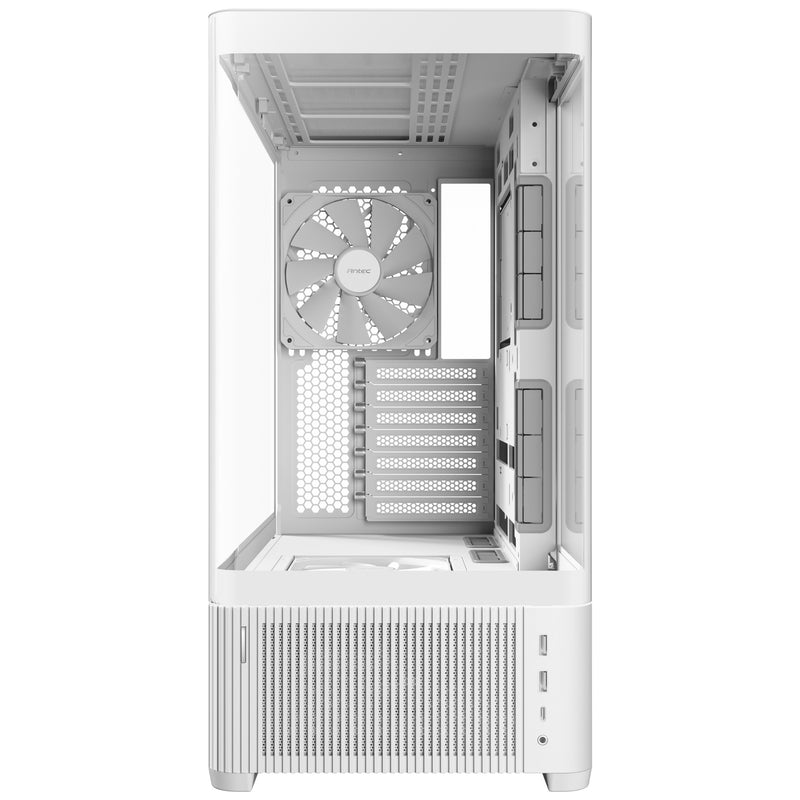 Afbeelding laden in galerijviewer, Antec c6 curve air midi tower behuizing (wit | 2x usb-a | 1x usb-c | tempered glass)
