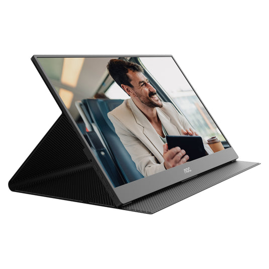 Aoc 16t20e2 15.6 monitor (zwart, 1x mini hdmi, 1x usb-c, audio)