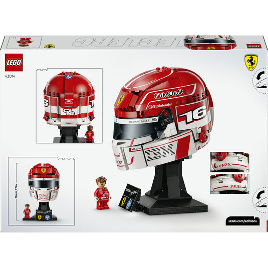 Lego editions scuderia ferrari hp helm van charles leclerc - 43014