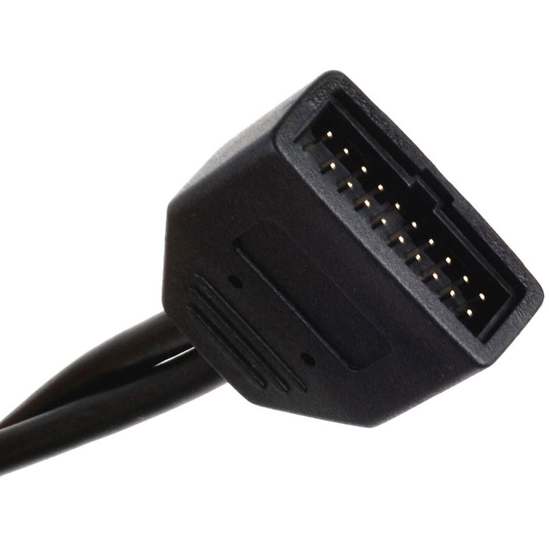 Load image into Gallery viewer, Silverstone g11303050-rt, usb 2.0 (intern) 9pin > usb 3.0 (intern) 19pin adapter (zwart)
