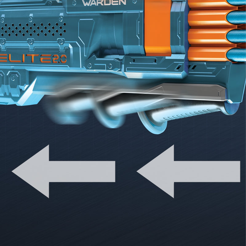 Load image into Gallery viewer, Hasbro nerf elite 2.0 warden db-8-blaster nerf-gun
