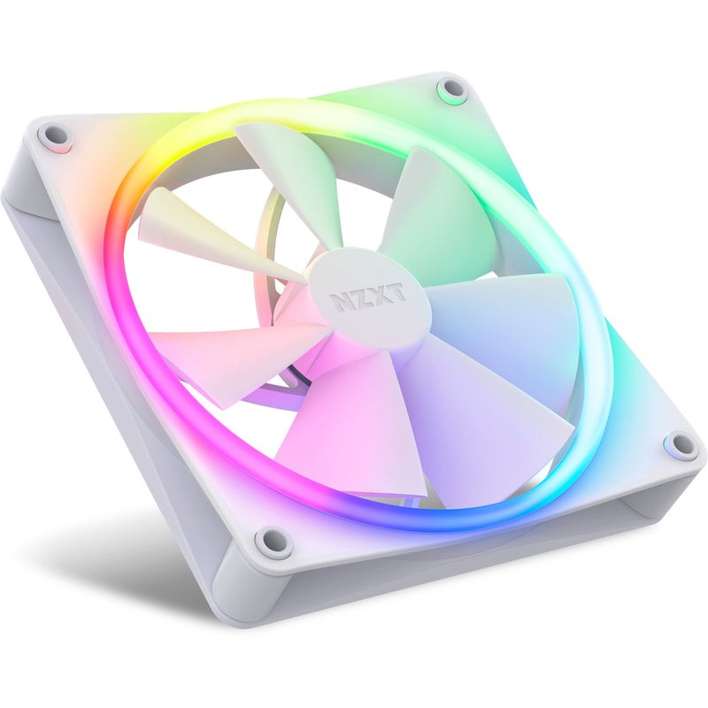 Load image into Gallery viewer, Nzxt f140 rgb duo case fans (wit, 2 stuks, 140 x 140 x 25 mm, pwm, incl. controller)
