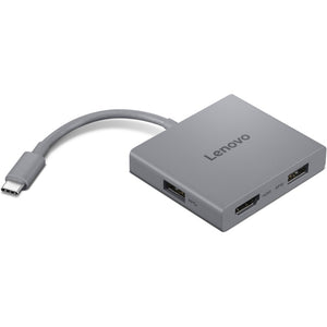 Lenovo usb-c 4 in 1 hub gen2 usb-hub (grijs)