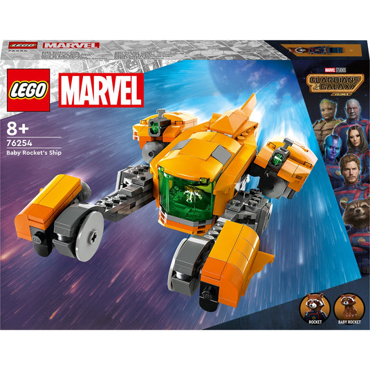 Lego marvel - het schip van baby rocket constructiespeelgoed (76254)
