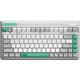 Iqunix og80 wormhole wireless mechanical keyboard (grijs, us lay-out (qwerty), cherry mx brown, 80% (tkl), rgb leds, hot-swappable, pbt, 2.4ghz | bluetooth 5.1 | usb-c)