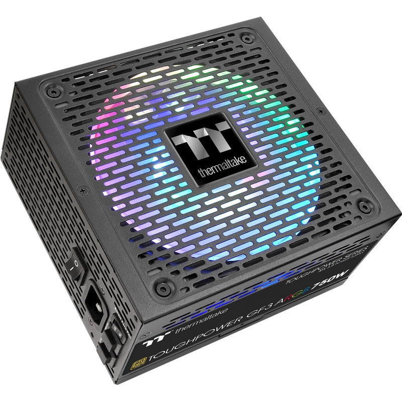 Load image into Gallery viewer, Thermaltake toughpower gf3 argb gen 5 eu modulaire 750 watt voeding (zwart, 4x pcie)
