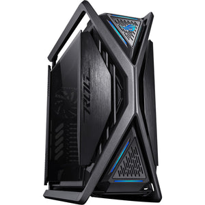 Asus rog hyperion gr701 big tower behuizing (zwart | 4x usb-a | 2x usb-c | rgb | tempered glass)