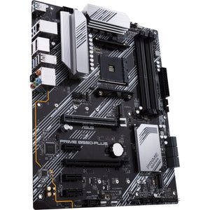 Asus prime b550-plus socket am4 moederbord (zwart zilver, raid, gb-lan, sound, atx)