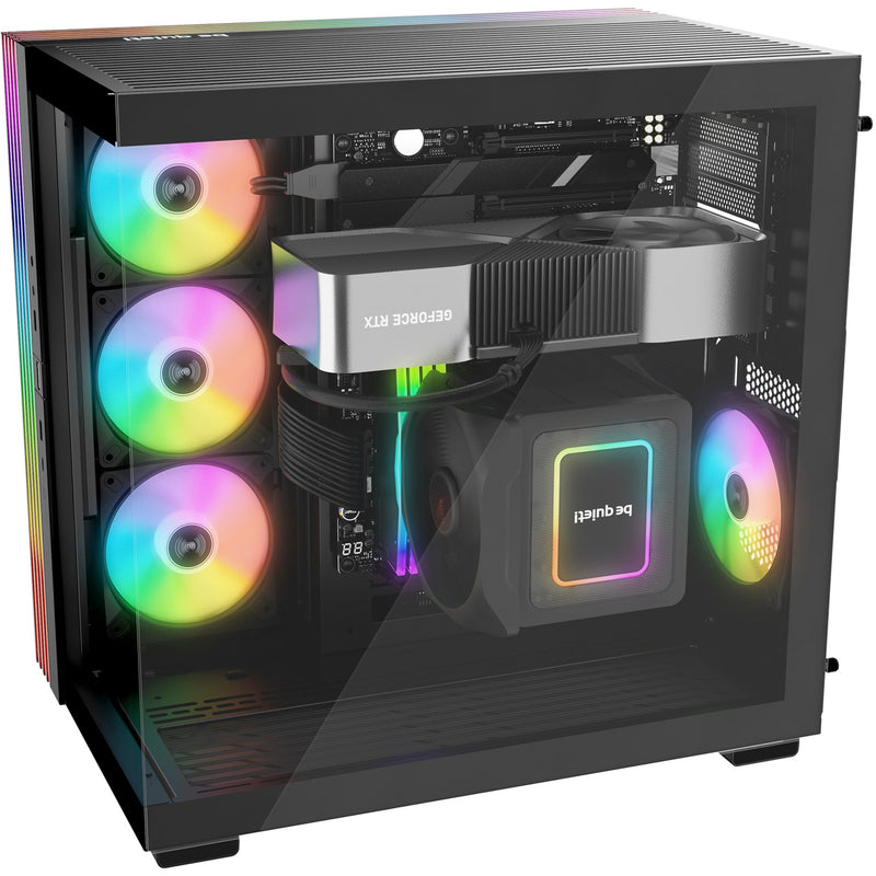 Chargez l'image dans la visionneuse de la galerie, Be quiet! light base 600 lx midi tower behuizing (zwart | 2x usb-a | 1x usb-c | rgb | window)

