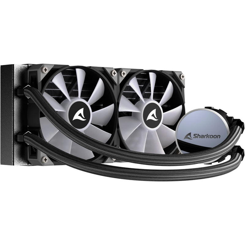 Load image into Gallery viewer, Sharkoon s70 rgb waterkoeling (zwart, 4-pins pwm fan-connector)
