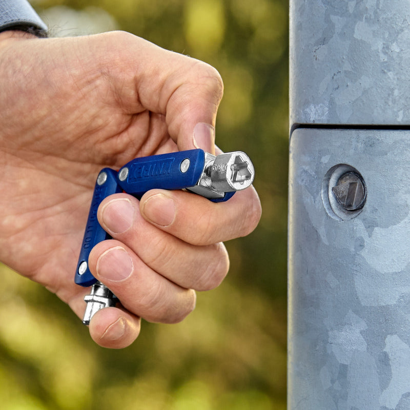 Load image into Gallery viewer, Knipex schakelkastsleutel doublejoint 00 11 06 v03 dopsleutel (blauw rood)
