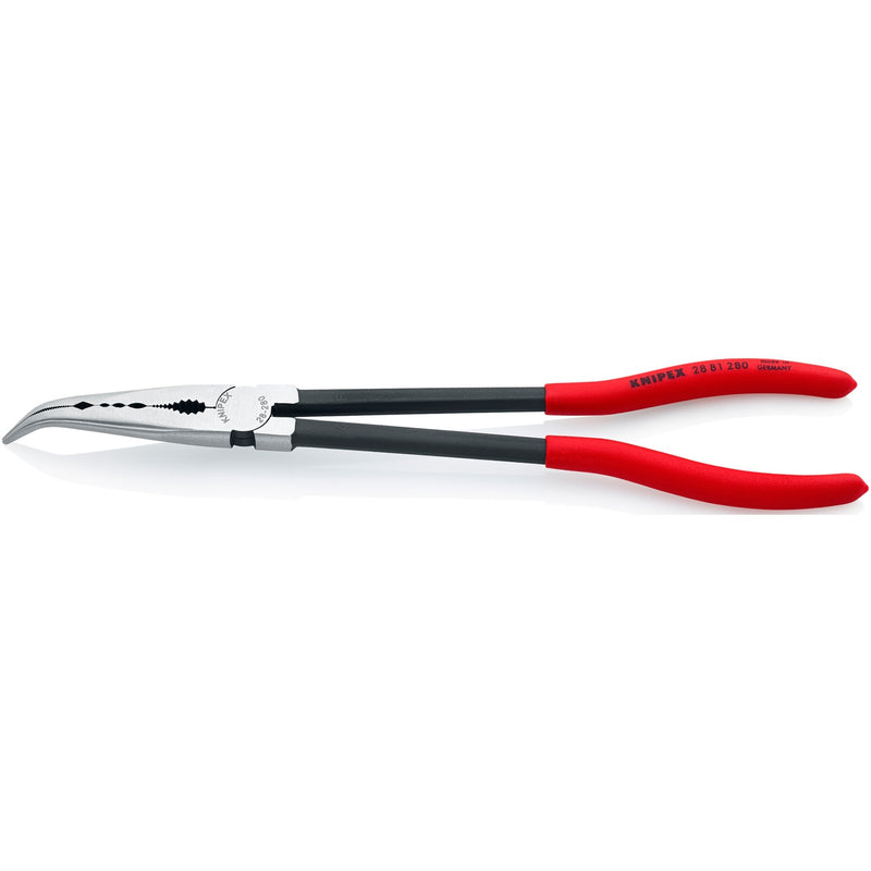 Load image into Gallery viewer, Knipex montagetang gebogen 2881280 grijptang (rood zwart)
