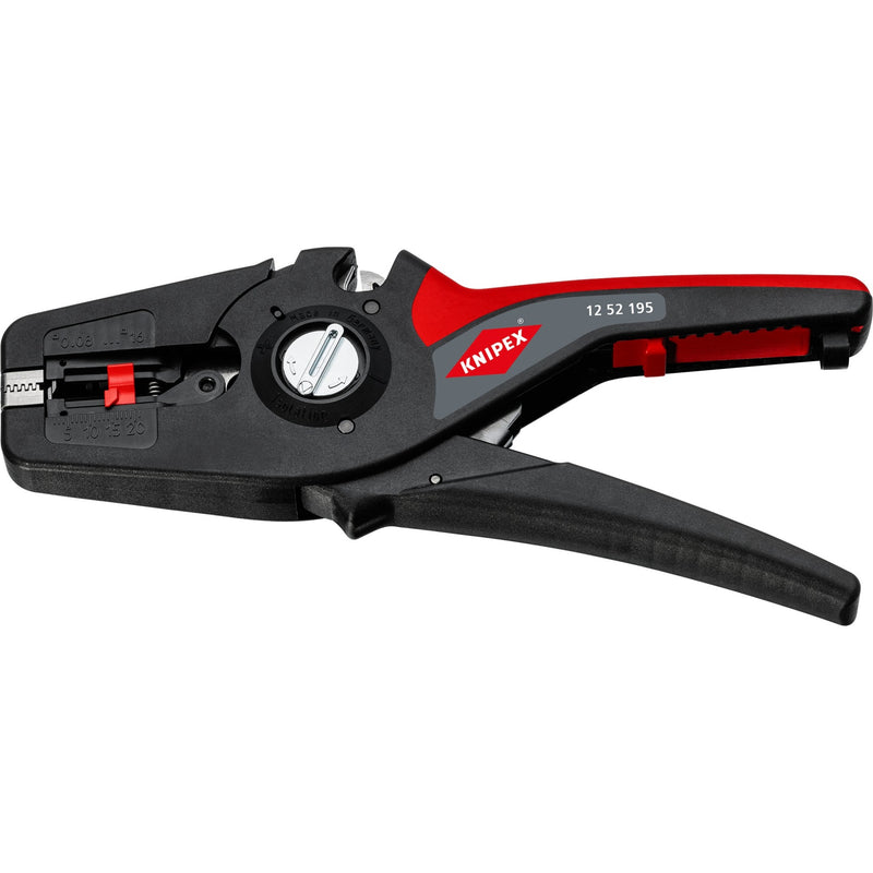 Load image into Gallery viewer, Knipex precistrip16 automatische afstriptang (zwart rood, geïntegreerde draadsnijder)
