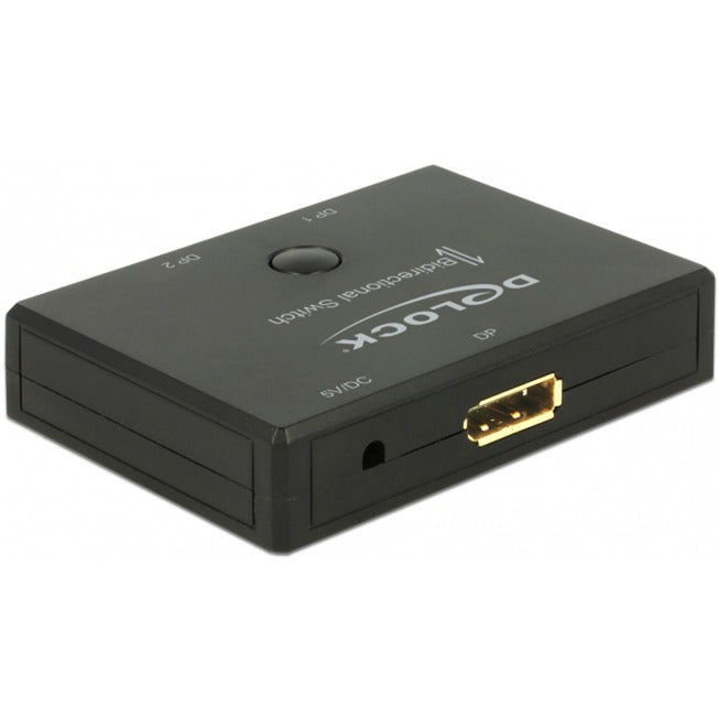 Load image into Gallery viewer, Delock displayport 2 - 1 switch bidirectional 4k 60 hz displayport switch (zwart)
