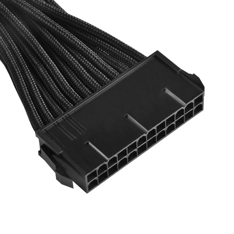 ギャラリービューアに画像をロードする, Silverstone 24-pin atx verlengkabel (zwart, 30 centimeter, pp07-mbb)
