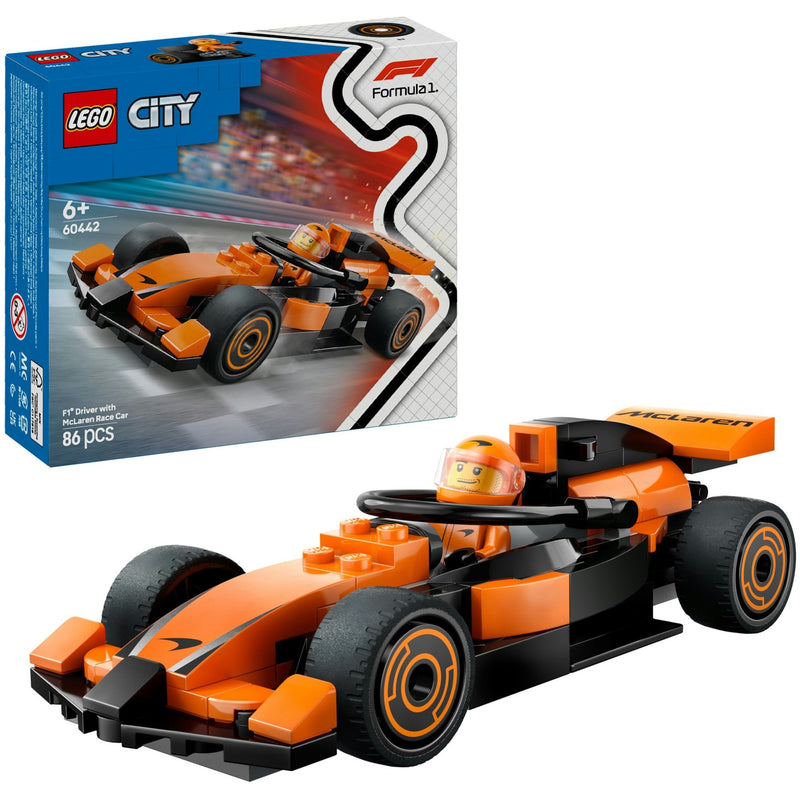 Load image into Gallery viewer, Lego city 60442 f1 coureur met mclaren racewagen
