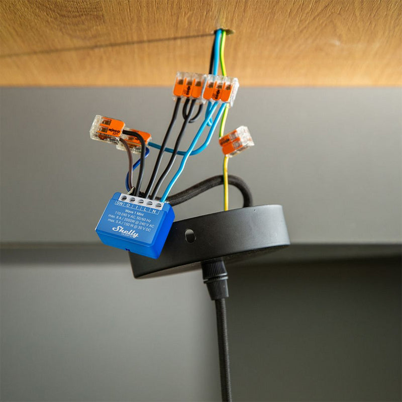 Load image into Gallery viewer, Shelly wave 1 mini lr (eu) relais (blauw, z-wave)
