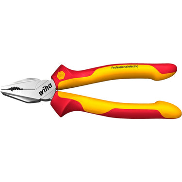 Wiha combinatietang professional electric met dynamicjoint en optigrip (rood geel)
