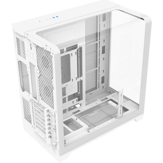 Thermaltake view 390 tg snow midi tower behuizing (wit | 2x usb-a | 1x usb-c | tempered glass)