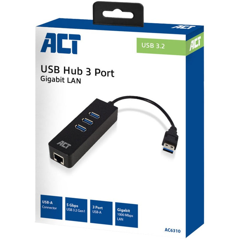 Load image into Gallery viewer, Act usb-hub ac6310 zwart
