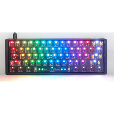 Ducky one 3 mini ansi layout barebone rgb mechanisch toetsenbord (zwart, us lay-out (qwerty), 60%, rgb leds, hot swap, barebone)