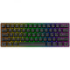 Royal kludge rk61 draadloos mechanisch toetsenbord (zwart, us lay-out (qwerty), 60%, red switch, rgb, hot swap, 2.4 ghz | usb-c | bluetooth)