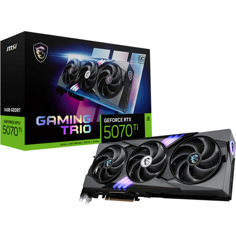 Chargez l'image dans la visionneuse de la galerie, Msi geforce rtx 5070 ti 16g gaming trio oc grafische kaart (3x displayport, 1x hdmi)
