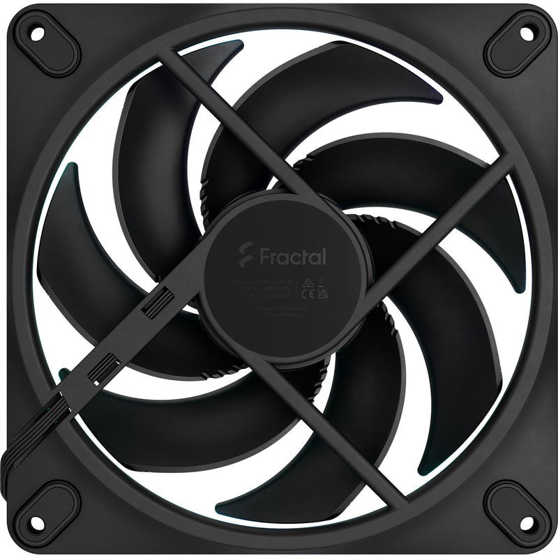 Cargue la imagen en el visor de la galería, Fractal design momentum 14 rgb case fan (zwart, 140 x 140 x 25 mm, pwm)
