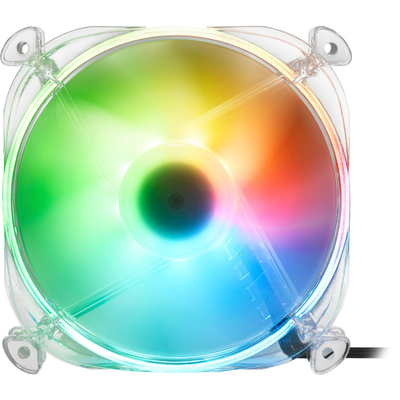 Load image into Gallery viewer, Sharkoon shark disc pwm rgb case fan (transparant, 120 x 120 x 25 mm)
