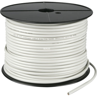 Goobay netwerkkabel rj-45 f utp met cat.5e (grijs, 100 meter, kabelrol, flexibel)
