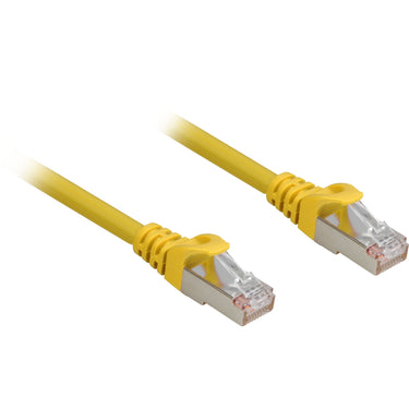 Sharkoon cat.6a netwerkkabel (geel, 0,25 meter, sftp, rj-45, halogeenvrij)