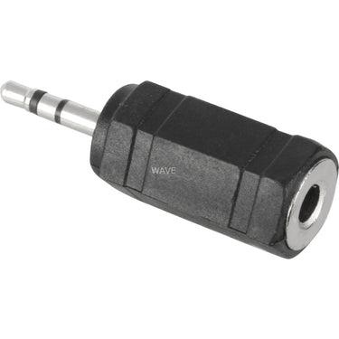 Goobay adapter 2.5 mm male jack > 3.5 mm female port (zwart zilver, stereo)