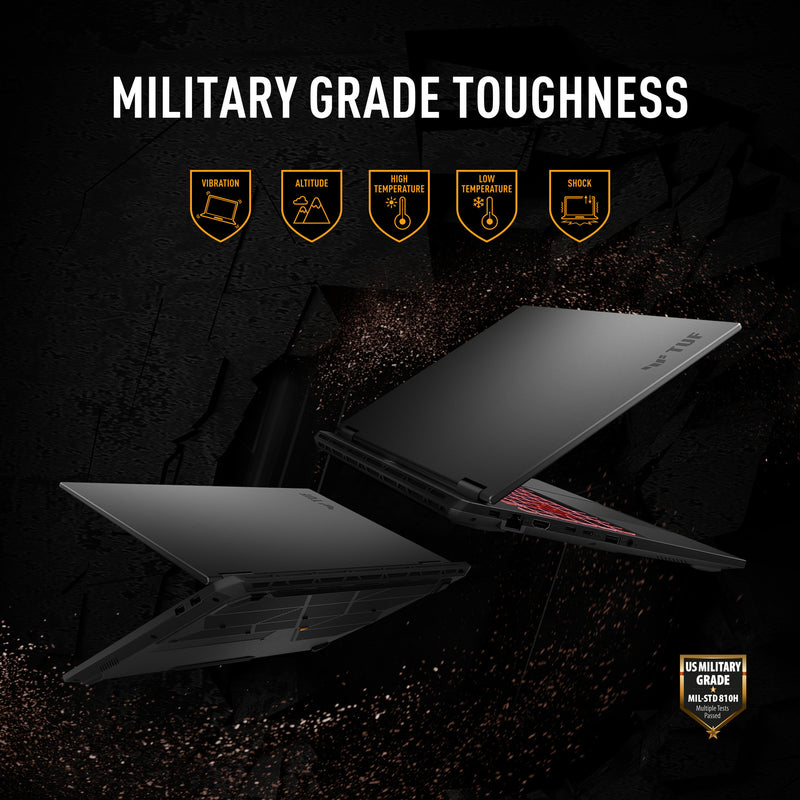 Laden Sie das Bild in Galerie -Viewer, Asus tuf gaming a16 fa608um-rv253w 16 gaming laptop (grijs | ryzen 7 260 | rtx 5060 | 16 gb | 1 tb ssd)
