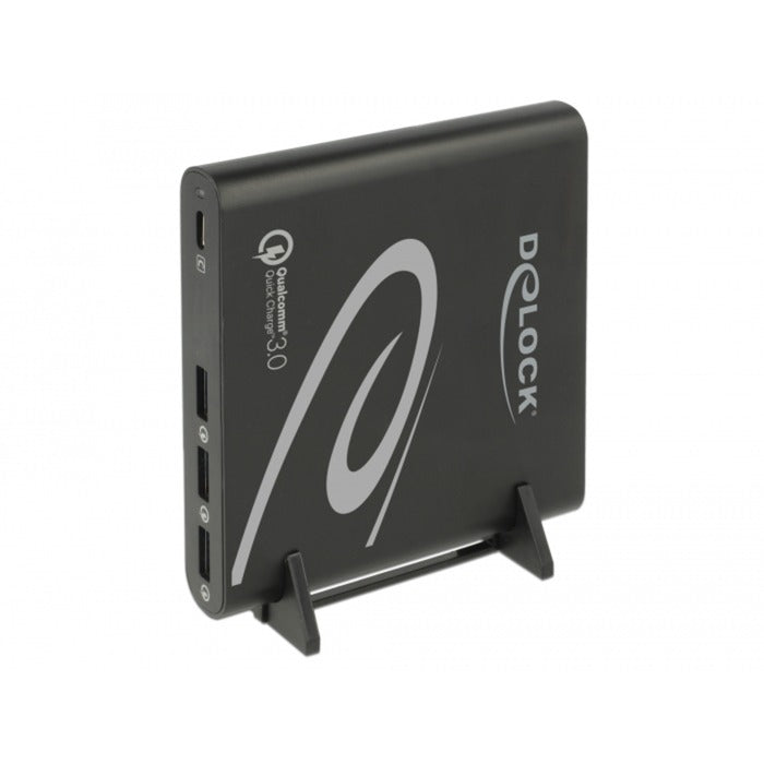 Load image into Gallery viewer, Delock usb oplader 1x usb type-c + 3x usb type-a (zwart)
