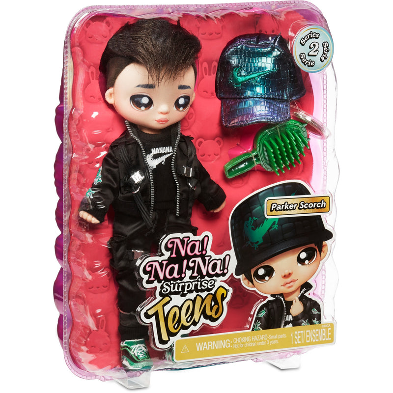 Chargez l'image dans la visionneuse de la galerie, Mga entertainment na! na! na! surprise teens fashion doll - parker scorch (dragon boy) pop

