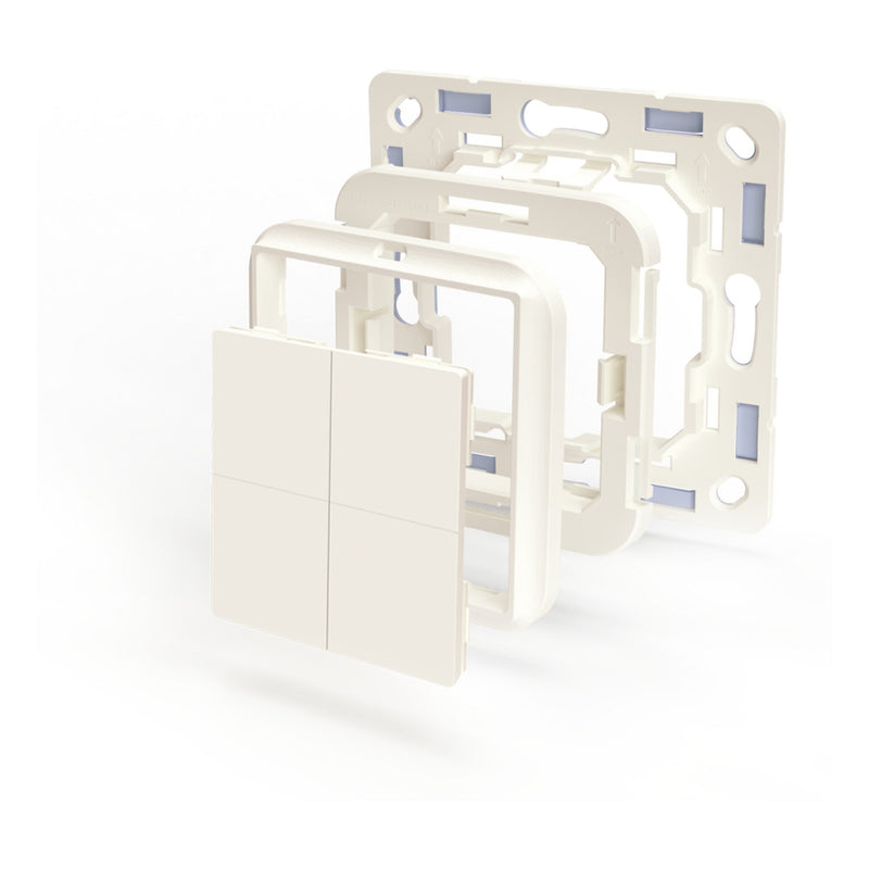 Load image into Gallery viewer, Shelly blu wall switch 4 + busch-jaeger adapter schakelaar (wit, bluetooth 4.2)
