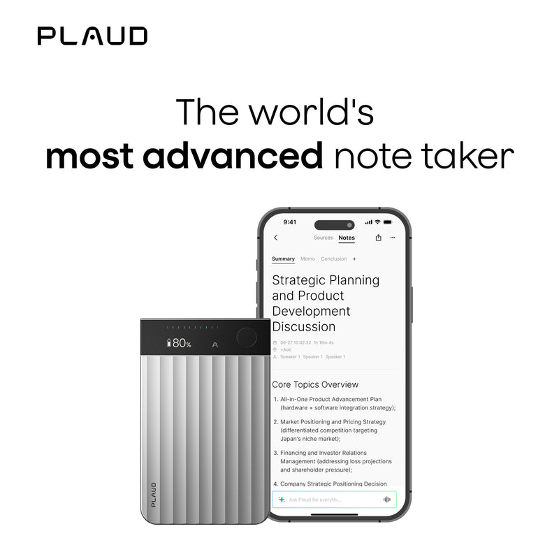 Load image into Gallery viewer, Plaud note pro dicteerapparaat (zilver, 64 gb, bluetooth (ble 5.4), dual-band wi-fi (2.4ghz 5ghz))
