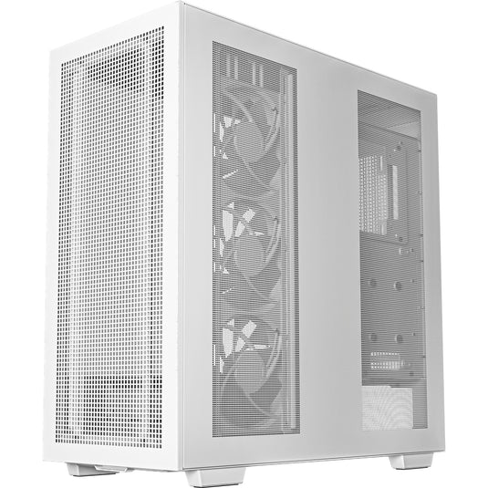 Deepcool morpheus midi tower behuizing (wit | 4x usb-a | 1x usb-c | rgb | tempered glass)