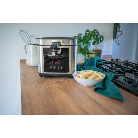 Steba df 150 frituurpan (roestvrij staal zwart, 2,5 liter)