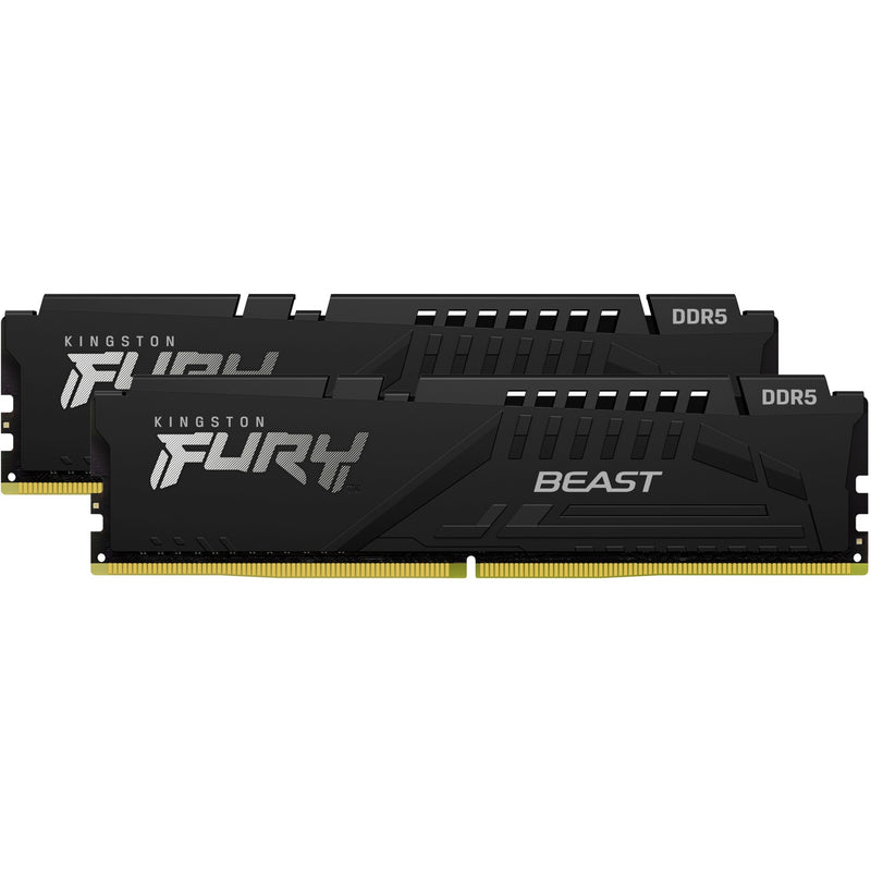 Chargez l'image dans la visionneuse de la galerie, Kingston fury beast 32 gb ddr5-5600 (2x 16 gb) werkgeheugen (zwart, kf556c36bbek2-32, xmp 3.0, expo)
