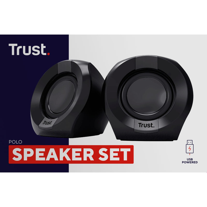 Load image into Gallery viewer, Trust polo 2.0 luidsprekerset pc-luidspreker (zwart)
