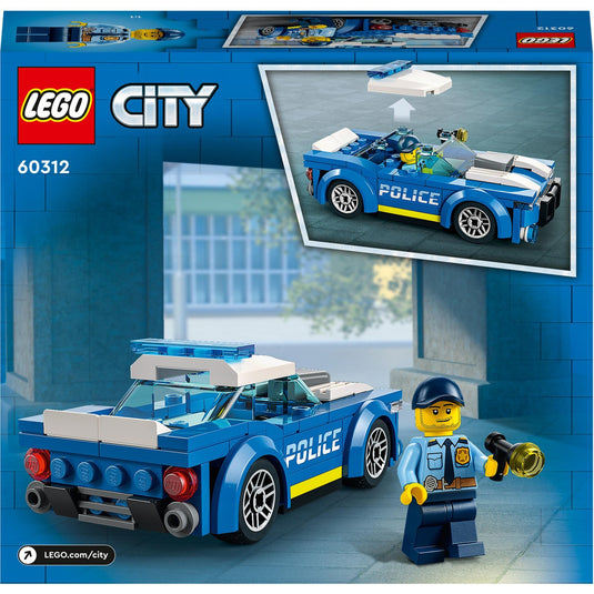 Lego ® city politiewagen 60312 bouwset voor kinderen vanaf 5 jaar; inclusief een minifiguur van een politieagent met een zaklamp en politiepet (94 onderdelen)
