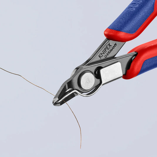 Knipex electronic super knips 78 41 125 elektronica-tang (rood blauw)