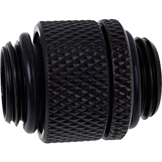 Alphacool eiszapfen double nipple rotatable g1 4 ag to g1 4 ag aansluiting (zwart)