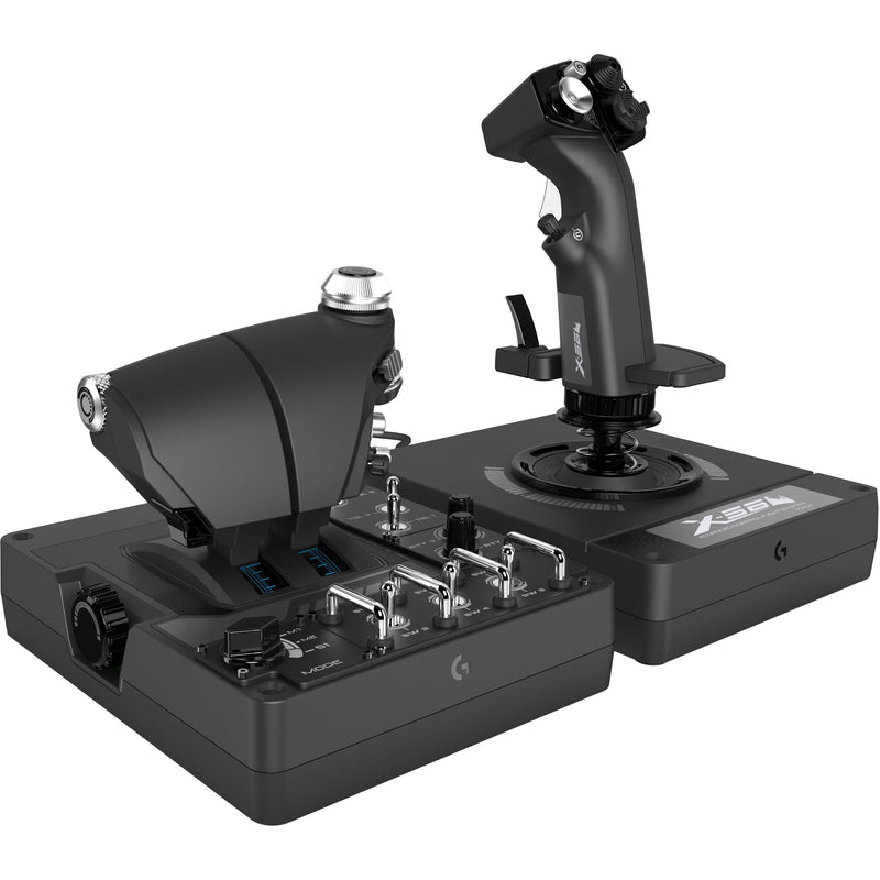 Load image into Gallery viewer, Logitech g x56 h.o.t.a.s. gaming hotas (zwart)

