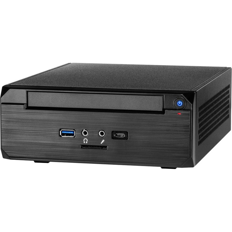 Load image into Gallery viewer, Inter-tech itx mw-02 ii htpc behuizing (zwart | 1x usb-a | 1x usb-c)
